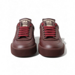 Scarpe Sneakers DNA Milano in Vitello Bordeaux - EU37/US6.5