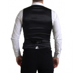 Gilet formale da uomo in poliestere nero - IT46 - S