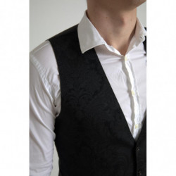 Gilet formale da uomo in poliestere nero - IT46 - S