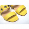 Cinturino largo borchiato in argento giallo brillante - EU35/US4.5