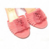 Sandalo tacco forma gattino cinturino color salmone Operette - EU35
