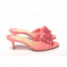 Sandalo tacco forma gattino cinturino color salmone Operette - EU37