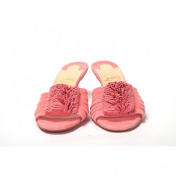 Sandalo tacco forma gattino cinturino color salmone Operette - EU37