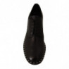 Scarpe borchie stringate tacco medio pelle nera - EU37/US6.5