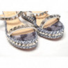 Sandalo plateau decorato stampa multicolor borchie - EU35/US4.5