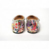 Scarpa punta piatta vernice decorata multi stampa argento - EU35/US4.5