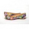 Scarpa punta piatta vernice decorata multi stampa argento - EU36/US5.5