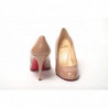 Scarpe décolleté alte con punta tonda color carne - EU35/US4.5