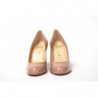 Scarpe décolleté alte con punta tonda color carne - EU35/US4.5