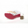 Sandali con tacco alto intrecciati bianchi - EU34/US3.5