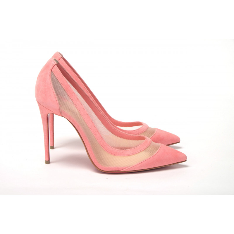 Décolleté tacco alto pelle scamosciata rosa Galativi - EU35.5/US5