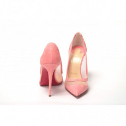 Décolleté tacco alto pelle scamosciata rosa Galativi - EU35.5/US5