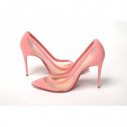 Décolleté tacco alto pelle scamosciata rosa Galativi - EU35.5/US5