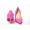 Décolleté con tacchi alti decorati rosa shocking - EU35/US4.5