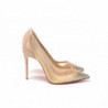 Décolleté con tacco alto impreziosite in versione nude - EU34.5/US4.5