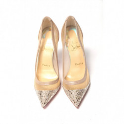Décolleté con tacco alto impreziosite in versione nude - EU34.5/US4.5