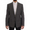 Blazer slim MARTINI in lana grigia - IT52 - L