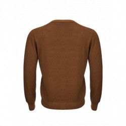 Cardigan in Lana Extrafine Marrone - IT50 - M-L