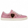 Sneaker Di Pelle Di Vitello Rosa - EU35/US5