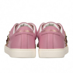 Sneaker Di Pelle Di Vitello Rosa - EU35/US5