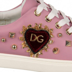 Sneaker Di Pelle Di Vitello Rosa - EU35/US5