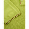 Polo in maglieria di cotone verde neon - IT50 - L