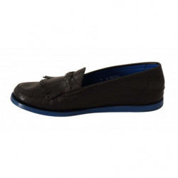 Mocassini slip on con nappa in pelle nera - EU39/US6