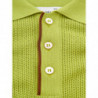 Polo in maglieria di cotone verde neon - IT50 - L