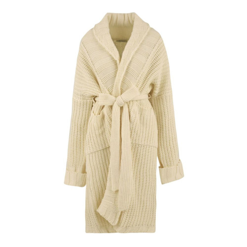 Cardigan in acrilico bianco - M