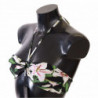 Costume da bagno bikini con stampa giglio nero - IT1 - XS