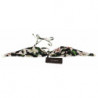Costume da bagno bikini con stampa giglio nero - IT1 - XS