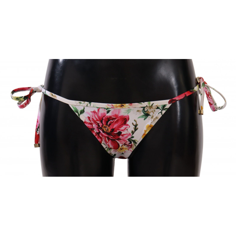 Costume da bagno bikini con stampa floreale bianca - IT1 - XS
