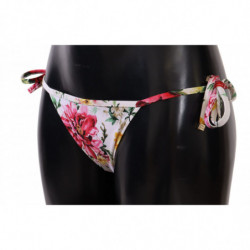 Costume da bagno bikini con stampa floreale bianca - IT1 - XS