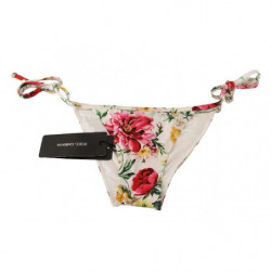 Costume da bagno bikini con stampa floreale bianca - IT1 - XS