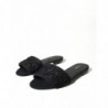 Scarpe sandali con ricamo cuore in cotone nero - EU37/US6.5
