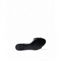 Scarpe sandali con ricamo cuore in cotone nero - EU37/US6.5
