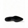 Scarpe basse formali stringate in pelle nera - EU38/US7.5