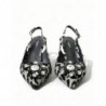 Scarpe décolleté cinturino cristallo leopardato argento - EU36/US5.5