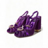 Scarpe sandali cinturino alla caviglia cristallo viola - EU39/US8.5