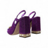 Scarpe sandali cinturino alla caviglia cristallo viola - EU39/US8.5