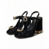 Scarpe sandali cinturino alla caviglia cristallo nero - EU38/US7.5