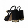 Scarpe sandali cinturino alla caviglia cristallo nero - EU38/US7.5