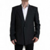Blazer SICILIA monopetto a righe nere - IT58 - XXL
