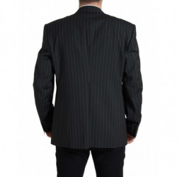 Blazer SICILIA monopetto a righe nere - IT58 - XXL