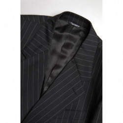 Blazer SICILIA monopetto a righe nere - IT58 - XXL