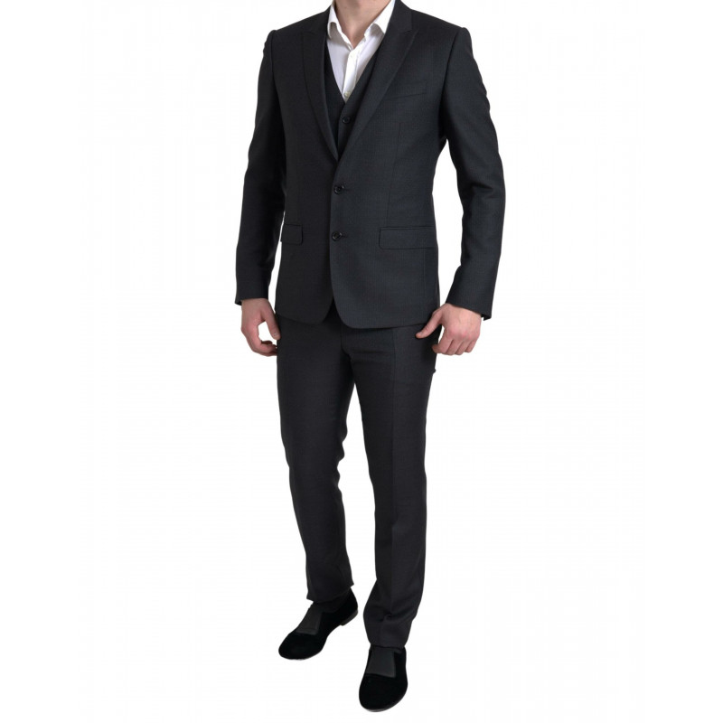 Abito MARTINI monopetto nero 3 pezzi - IT48 - M