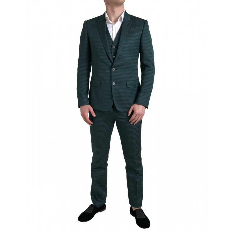 Abito MARTINI monopetto verde 3 pezzi - IT44 - XS
