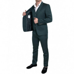Abito MARTINI monopetto verde 3 pezzi - IT44 - XS