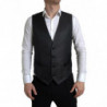 Abito monopetto 2 pezzi jacquard nero - IT52 - L
