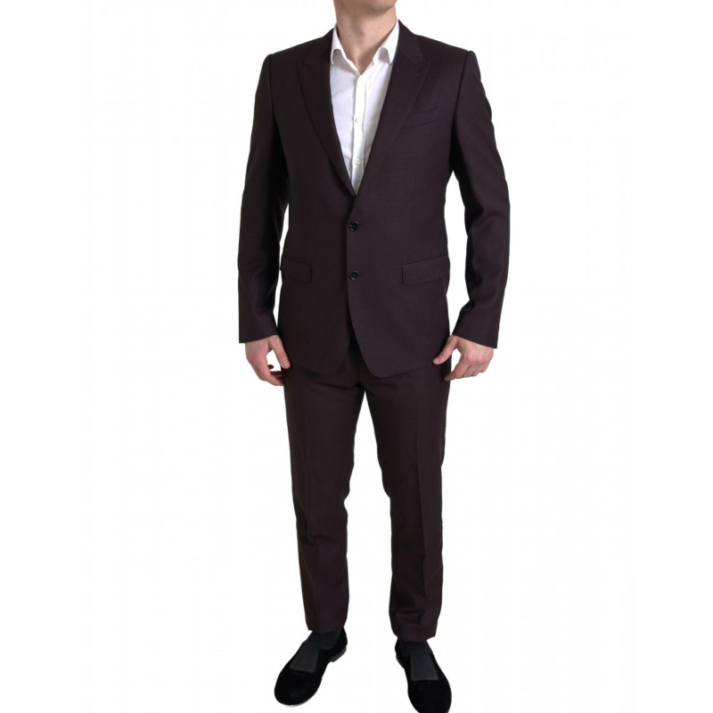 Abito MARTINI monopetto marrone 2 pezzi - IT52 - L